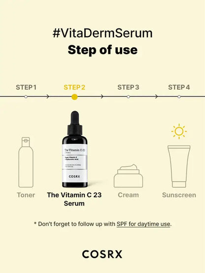 The Vitamin C 23 Serum Steps