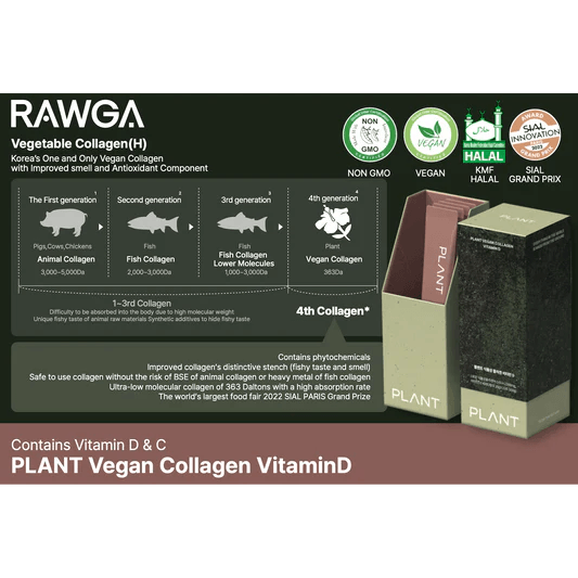 PLANT Vegan Collagen with Vitamin D3 - Q8.bella